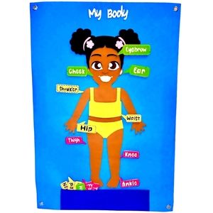 Educational Montessori Felt Body Learning Board